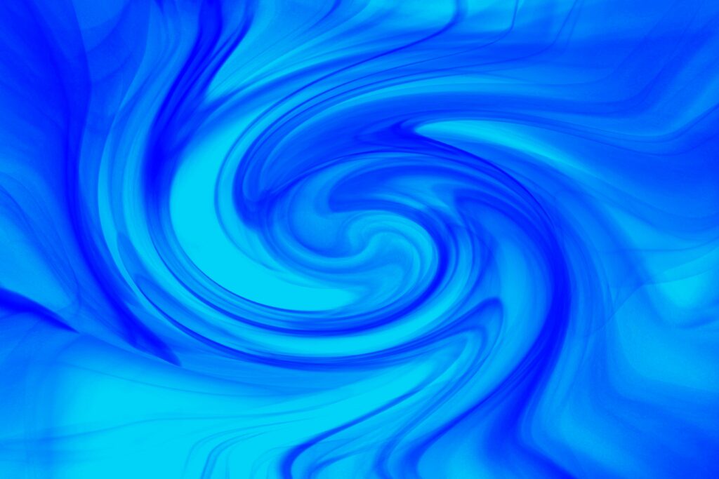 Vibrant abstract swirl design in blue. Perfect for backgrounds or wallpapers.